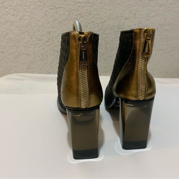 VIONNET paris ankle boots open toe braided colorful size 10 - Picture 6 of 15